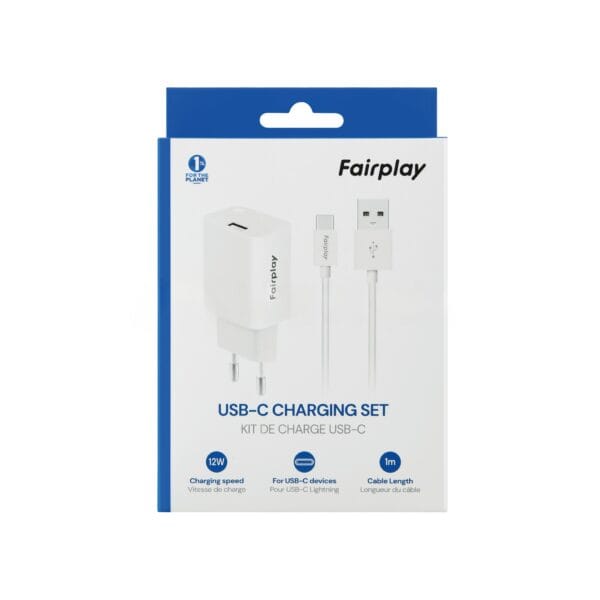 FAIRPLAY Pack Chargeur 12W + Câble USB-C – Image 4