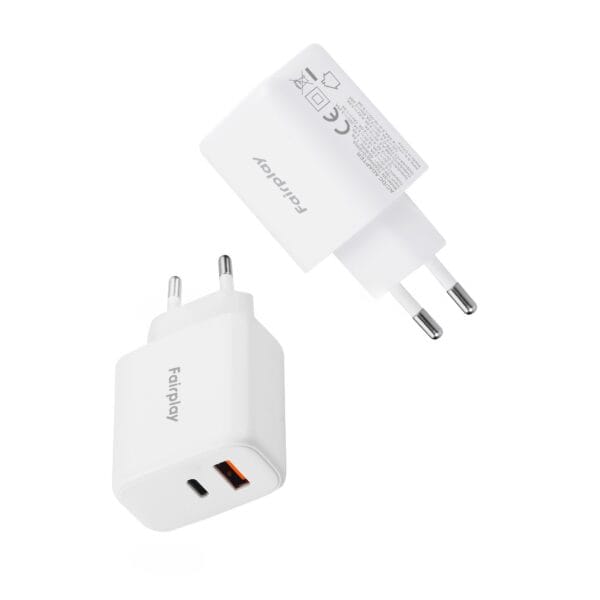 FAIRPLAY Chargeur 65W (USB-A + USB-C) – Image 2