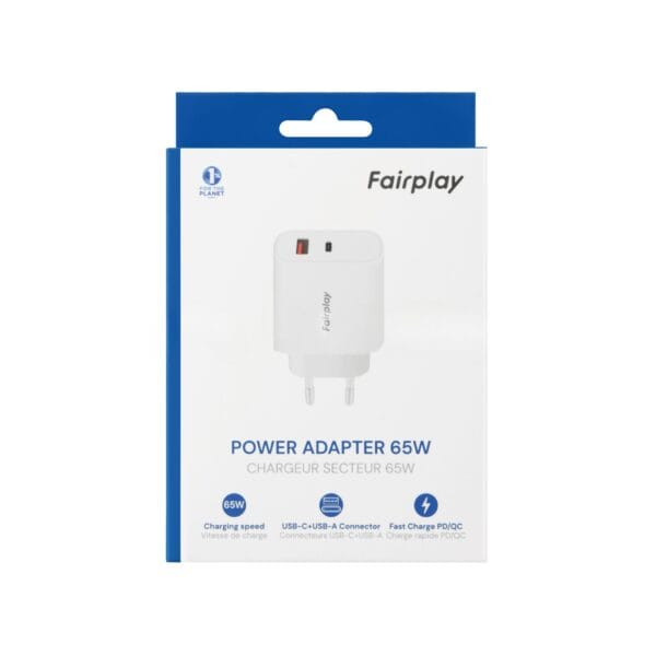 FAIRPLAY Chargeur 65W (USB-A + USB-C) – Image 7